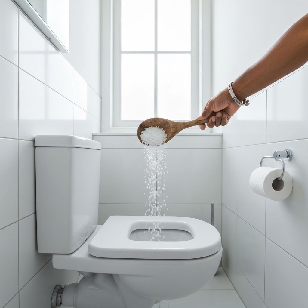 塩を使ったバスルーム掃除